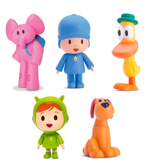 Bonecos Da Turma Do Pocoyo De Vinil - Pato, Elly, Loula, Pocoyo, Nina ...