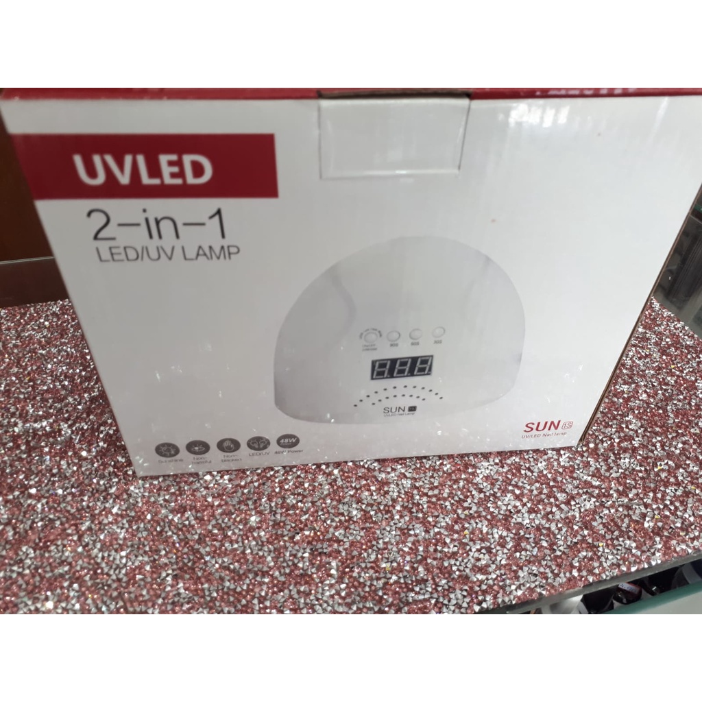 Cabine Sun 1S Profissional de unhas Led Uv 24e48w Original
