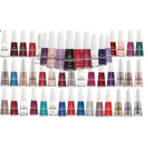 Esmalte risque  hipoalergênico  atacado manicure 1 unidade