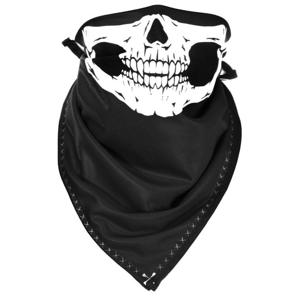 Bandana Inverno Protetora de Frio Mascara Preto Skull Riders Pro Tork