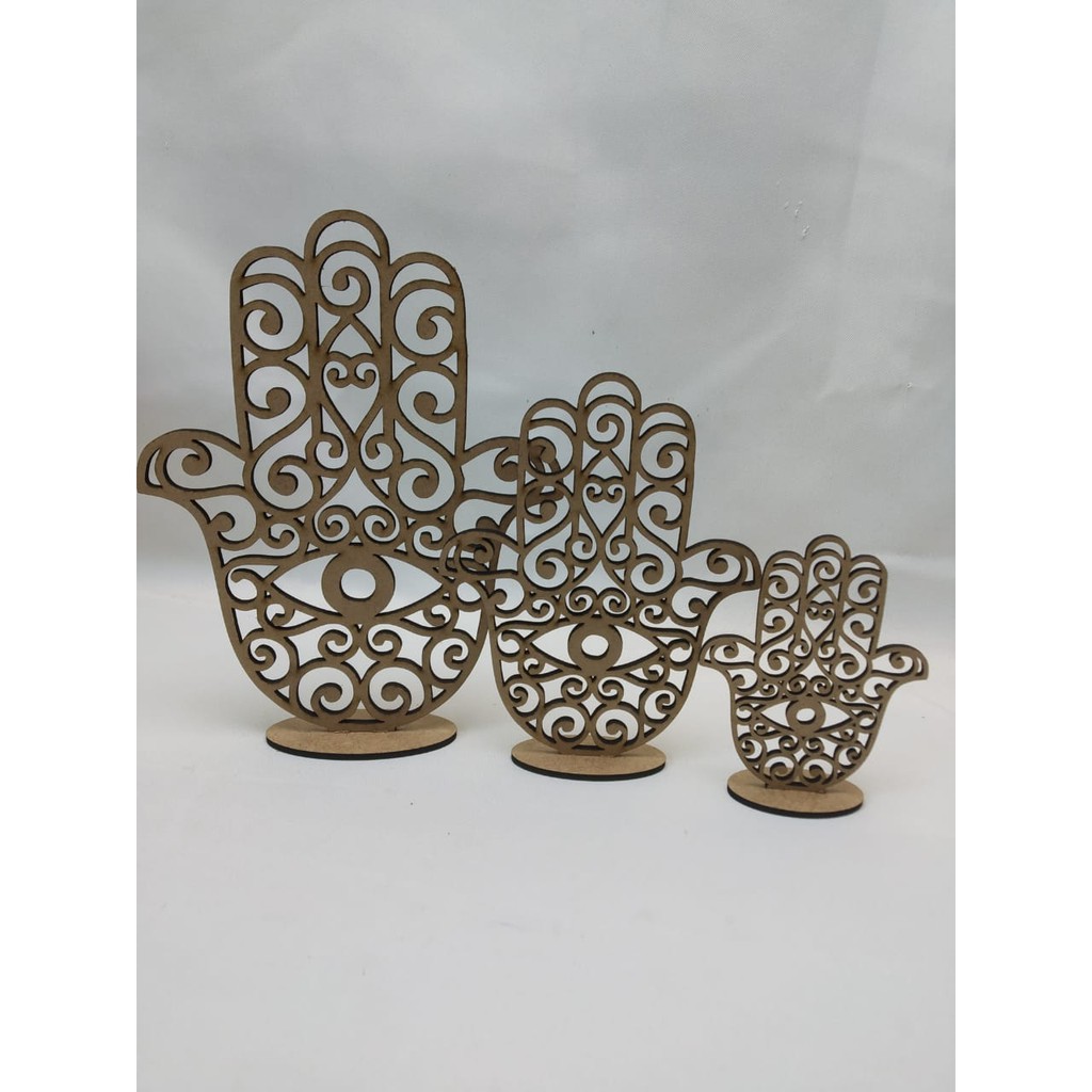 Hamsa Mão de Fátima mão Hansa esotérico cartomancia enfeite de mesa cigano trio hansa trio hamsa