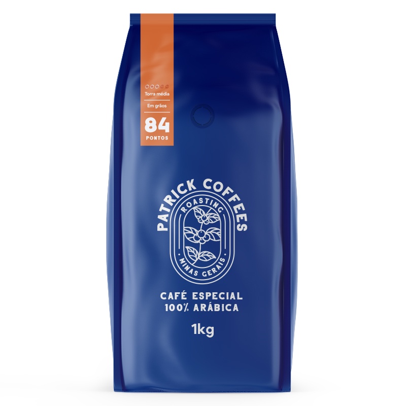 Café Torrado em Grãos Patrick Coffees 84 pontos 1kg em Oferta na Shopee