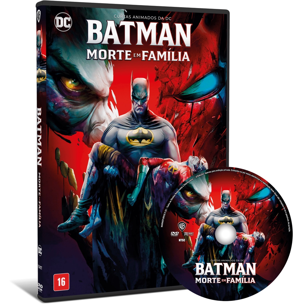 DVD Filme Batman Morte em Família (2021) Dual Áudio