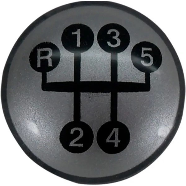 Tampa Emblema Bola Manopla Cambio Corsa/Celta/Astra/Zafira/Vectra/Novo Corsa/Meriva/Montana  Prata
