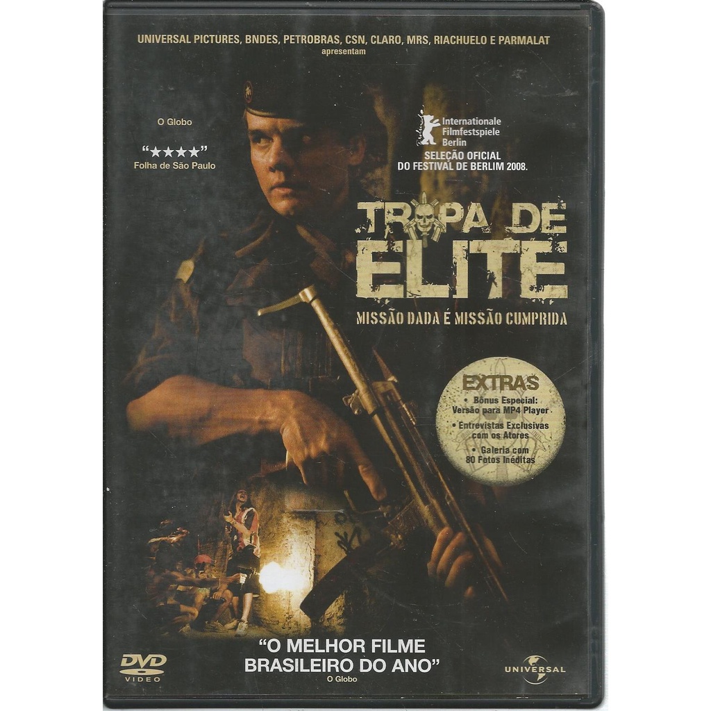 Dvd Tropa De Elite, Missão Dada É Missão Cumprida