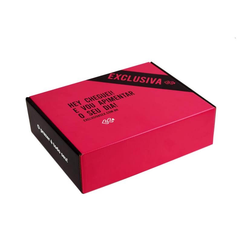 Exclusiva - Caixa para Presente Retangular em Papelão - 8 x 21,3 x 27,7 cm - Health
