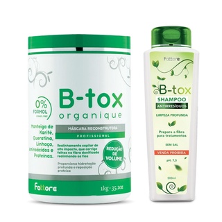 Botox Orgânico Btox Capilar Fattore 1kg Sem Formol