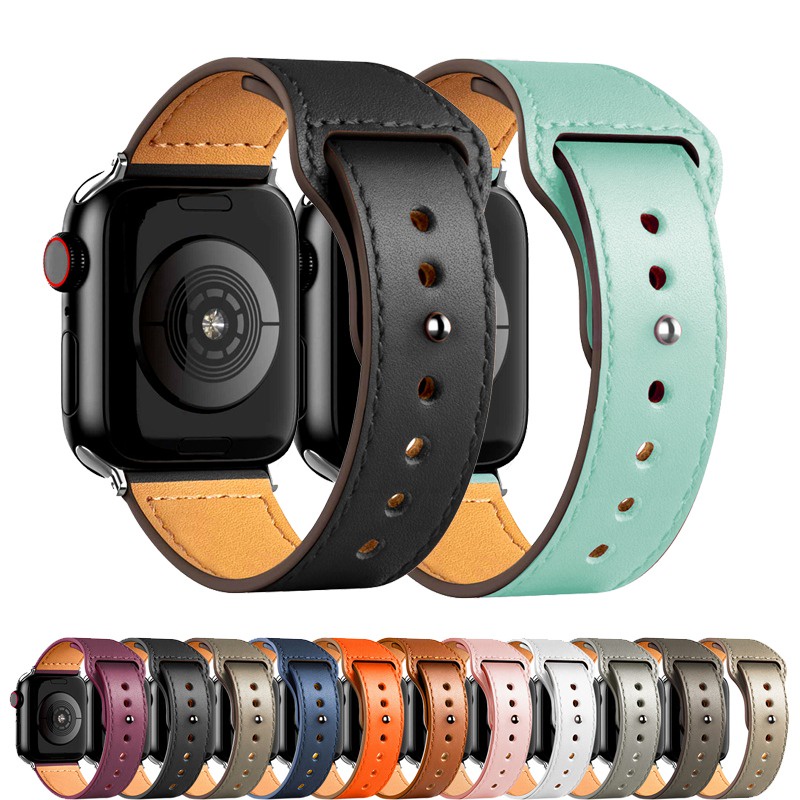 Pulseira Couro Para Apple Watch Smartwatch Iwo38/40/41mm- 42/44/45mm