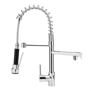 Torneira De Cozinha Gourmet Monocomando Baixa 50 Cm Com Ducha em Oferta na Shopee