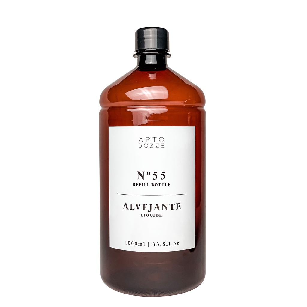 ALVEJANTE - Frasco Ambar Decorativo Lavanderia Pet 1000ml