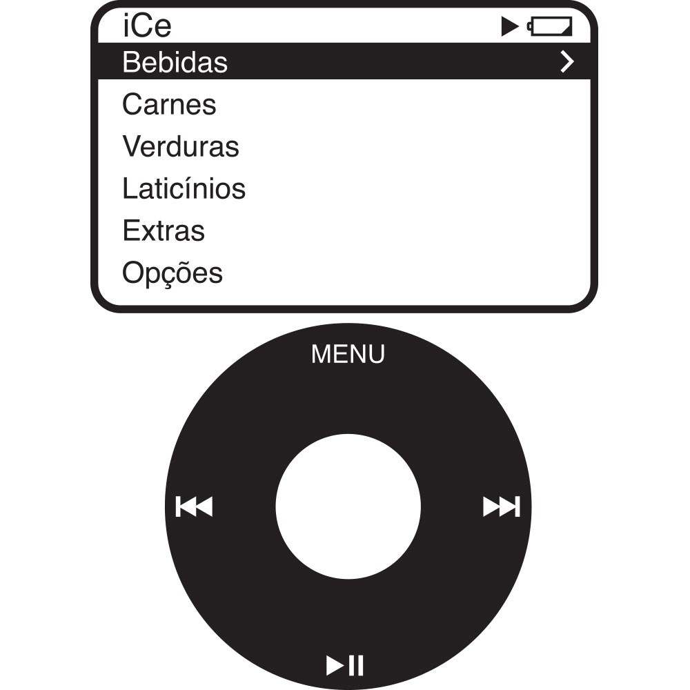 Adesivo de Geladeira iCE iPod