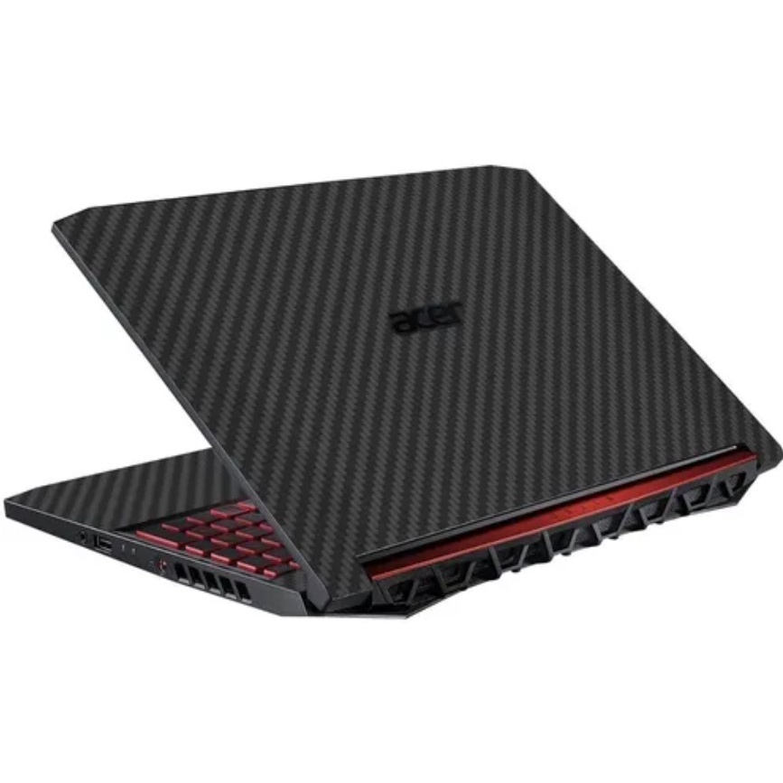Skin Adesiva Película p/ Notebook Acer Nitro 5 AN515 - AN515 – 43, AN515 – 44, AN515 – 53, AN515 – 54 FIBRA DE CARBONO PRETO