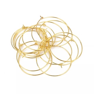 argola para brinco - Bijuteria - artesanato - dourada - 40mm 100 peças