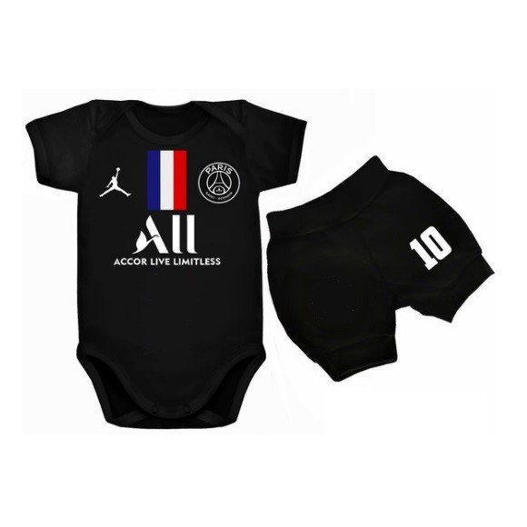 Body De Bebe Shorts Tapa Fralda Paris Saint Germain Uniforme De Futebol Time De Futebol Com O Nome Do Bebe Shopee Brasil