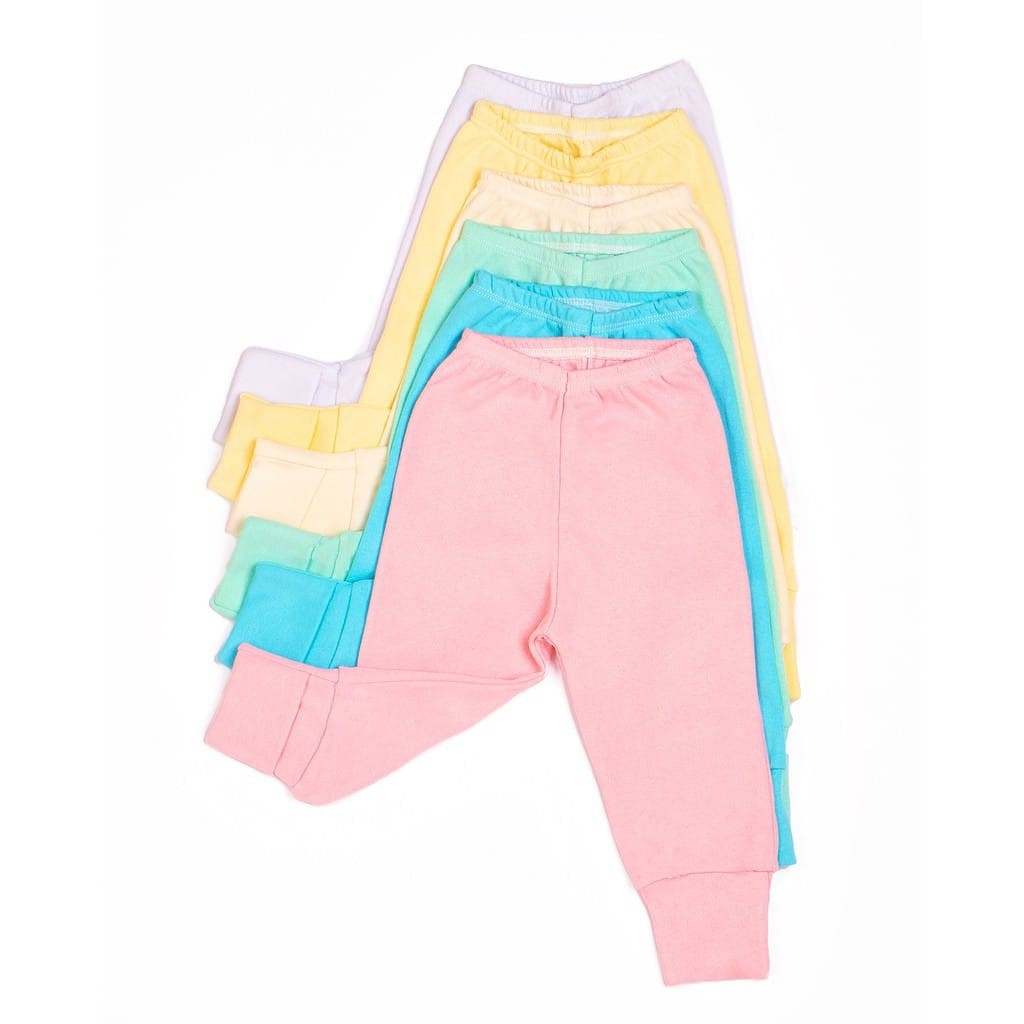 Kit 3 Calças Bebê Mijão Compé Reversível Vira Pé 100% Algodão Todas As Cores Menino E Menina Baby Atacado Culote