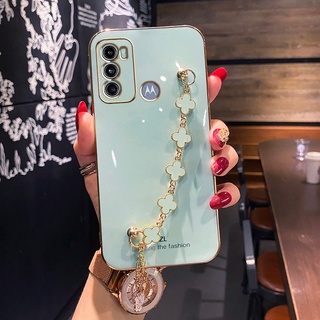 Capa MOTO G60 G40F Macia À Prova De Choque Com Pulseira Para Meninas Silicone Novo design