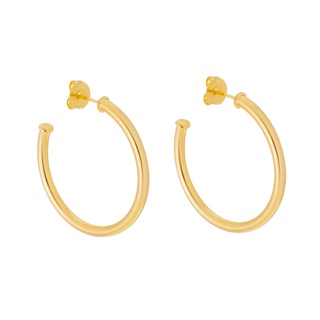 Brinco Argola (G) Feminino Amoeto Banho Ouro 18k