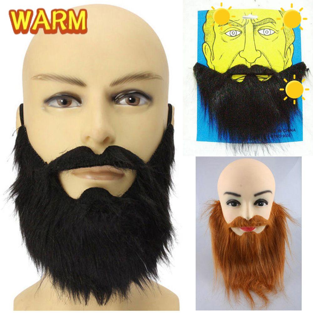 Set Baffi E Sopracciglia Giallo-arancio Autoadesivi - 4 Pezzi - Per Costume, Carnevale, Feste A Tema - Foto 9