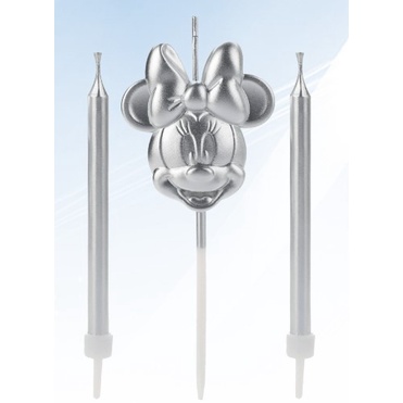 Vela Minnie Rosto Prata Disney - Rizzo em Oferta na Shopee