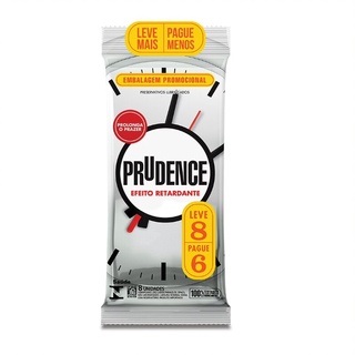Preservativo Prudence Efeito Retardante Com 8 Unidades