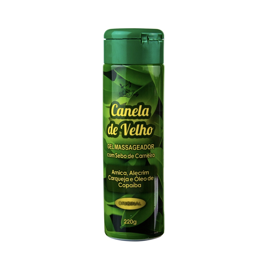 Gel Massageador Canela de Velho 220g - San Jully em Oferta na Shopee