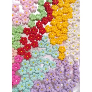 Confeitos De Açúcar Mini Flores 1,0 Cm 50 Unidades