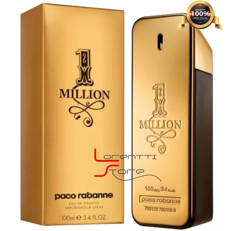 Perfume One Million Edt 100ml Paco Rabanne Original e Lacrado 1 million ...