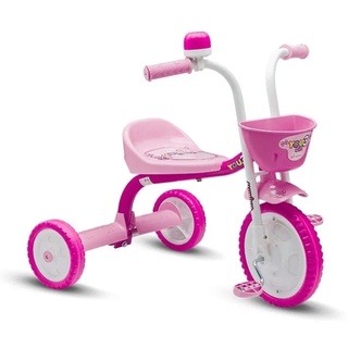 Bicicleta Triciclo Infantil Rosa Velotrol Motoca Menina Nathor You 3 Girl