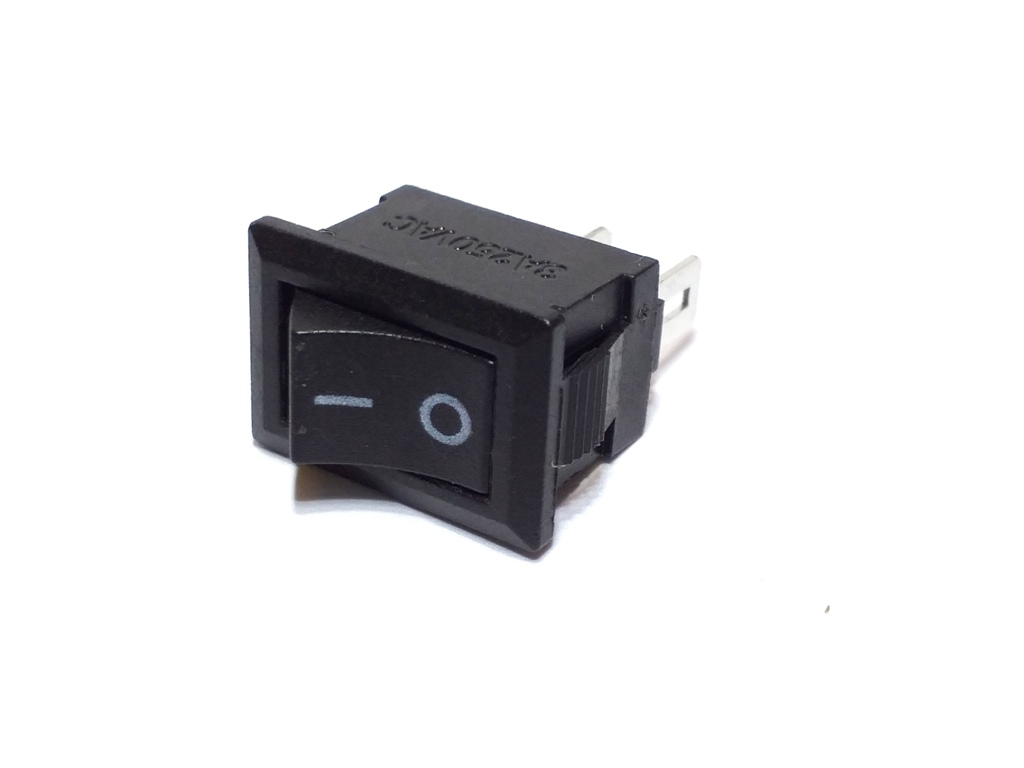 10 Chave Tic Tac mini KDC Preta On/Off 2Pos 2Term KCD5-101N Liga Desliga 3a