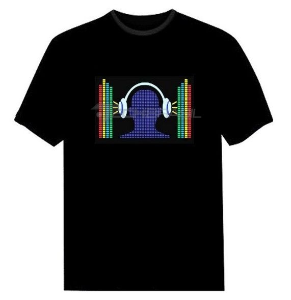 Camiseta Led Eletrônica Camisa Luminosa 06 - Fone