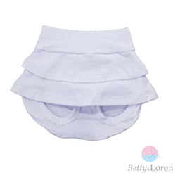 Shorts Saia infantil para Bebê Menina com Elástico Liso , Betty & Loren