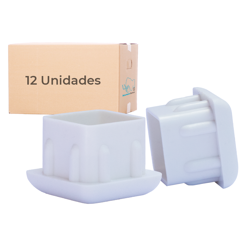 12 Ponteira Tubo Interna 40x40 Tampa Equipamentos Fitness