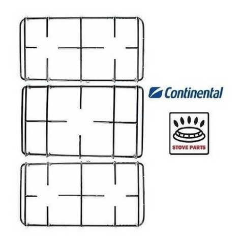 Kit 3 Grelha Trempe Grade Fogão Continental Evidenza 5 Bocas