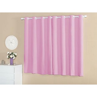 Cortina Roma 2,00x1,70 Para Quarto e Sala Liso Rosa