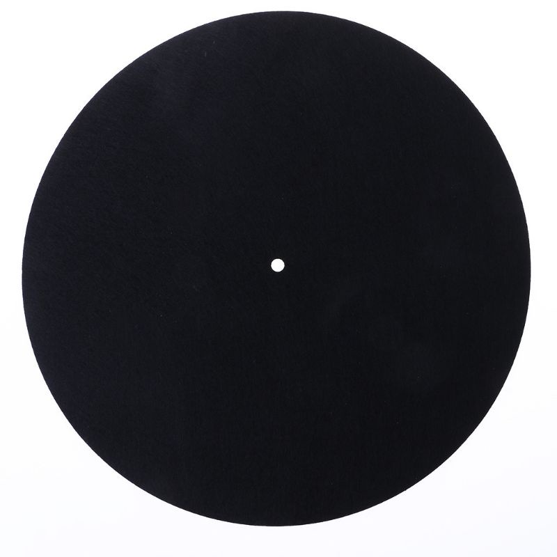 Tapete Feltro Giratório Antiderrapante Para Toca-Discos Vinil LP Cabe Das Plataformas Giratórias