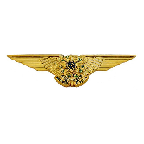 Botton Broche Brevê - Aviador Fab Piloto Aviação Civil