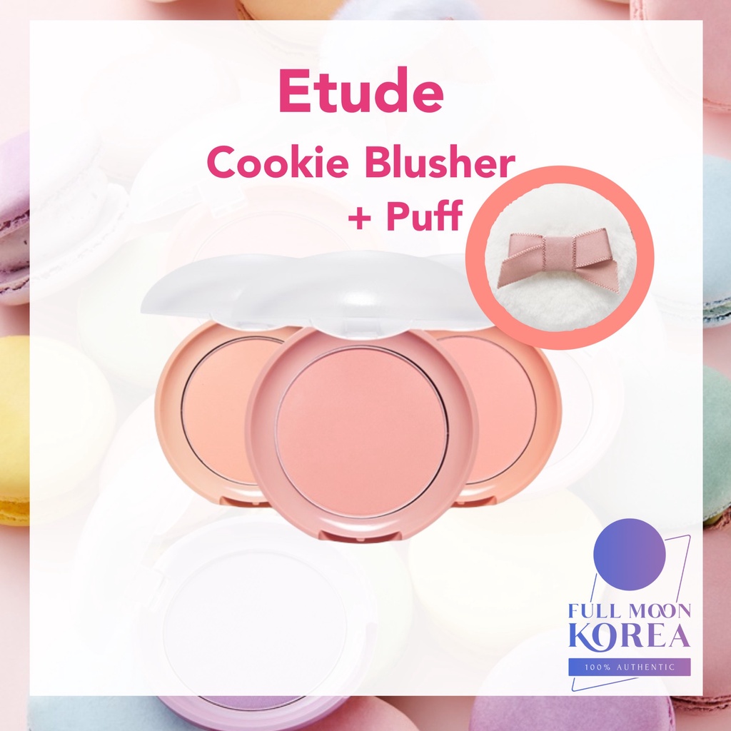 [Etude House] Lindo Blush Para Biscoitos + Puff 3.5g/Envio Da Coreia