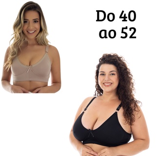 Sutiã Normal e PLUS Size Sem Bojo Reforçado de Sustentação Promoção - Sutia N/P