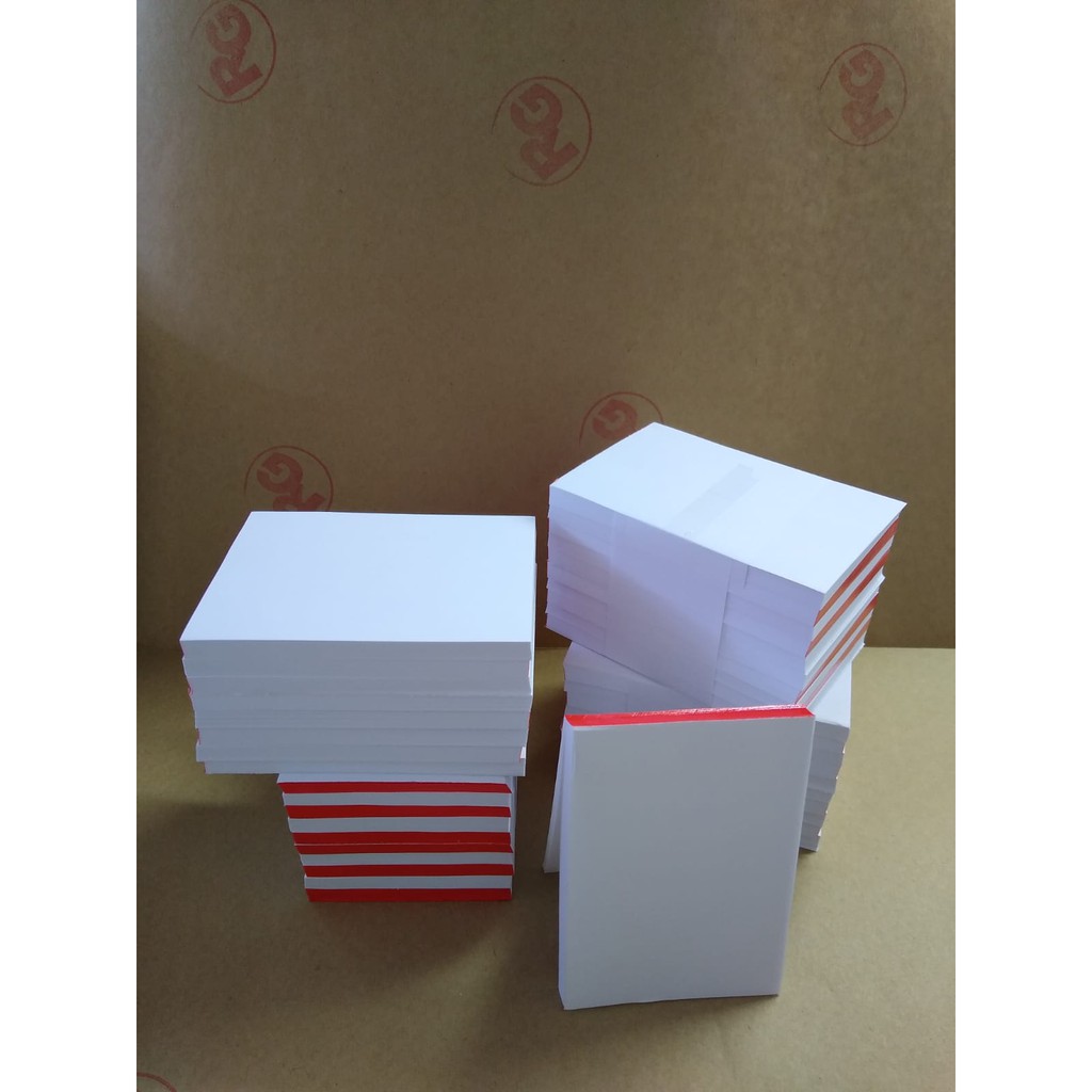 Bloco de rascunho 40un. papel sulfite 1 via 100x1 tamanho 10,5x7,5 total 4.000 comandas