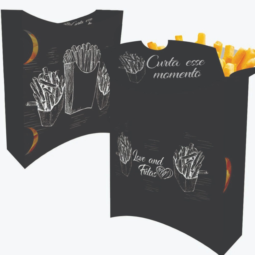 Kit Embalagens Delivery, Lanches e Hamburguer G - 100un cada