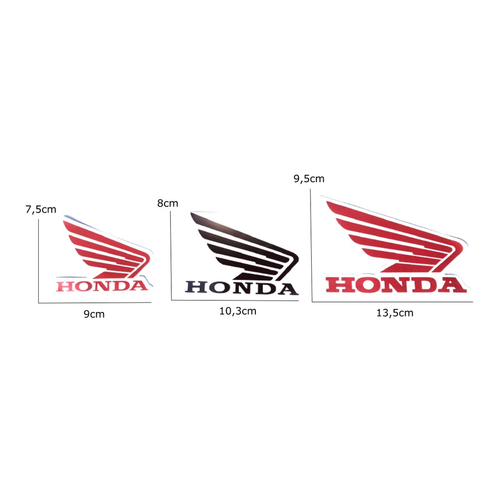 Adesivo Honda Para Moto Asa Tanque Tam Original Par