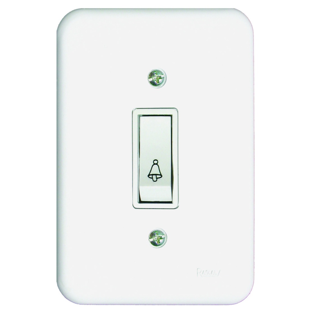 Conjunto 4x2 1 Interruptor Campainha 10A 250V Linha Pollar Radial