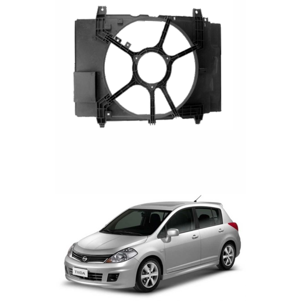 Defletor do Radiador Nissan Tiida 2008 (com ar) (todos)