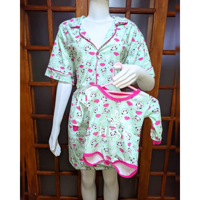 Camisola Com Botão /camisola Americana /camisola Mamãe Body Bebê /kit Mamãe E Bebê /camisola Gestante