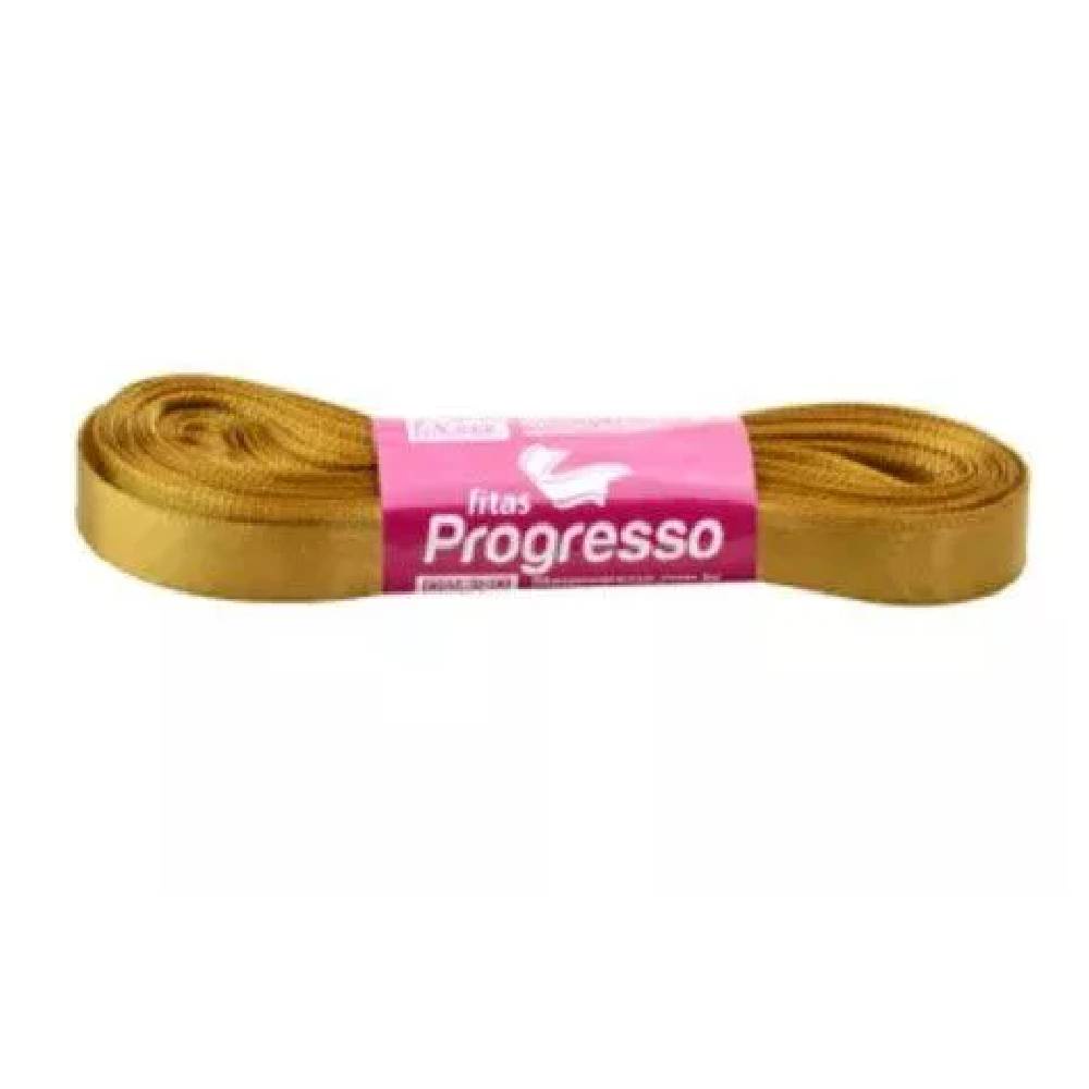 Fita de Cetim Progresso 10mm nº2 - 10m 1353 Dourado - 1un