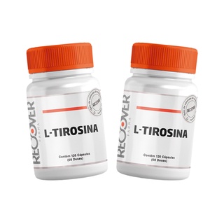 2x L-Tirosina 500mg - 120 Cápsulas