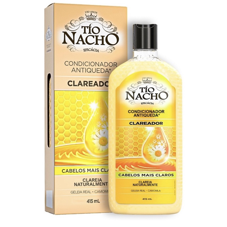 Condicionador Antiqueda Clareador 415ML - TIO NACHO em Oferta na Shopee