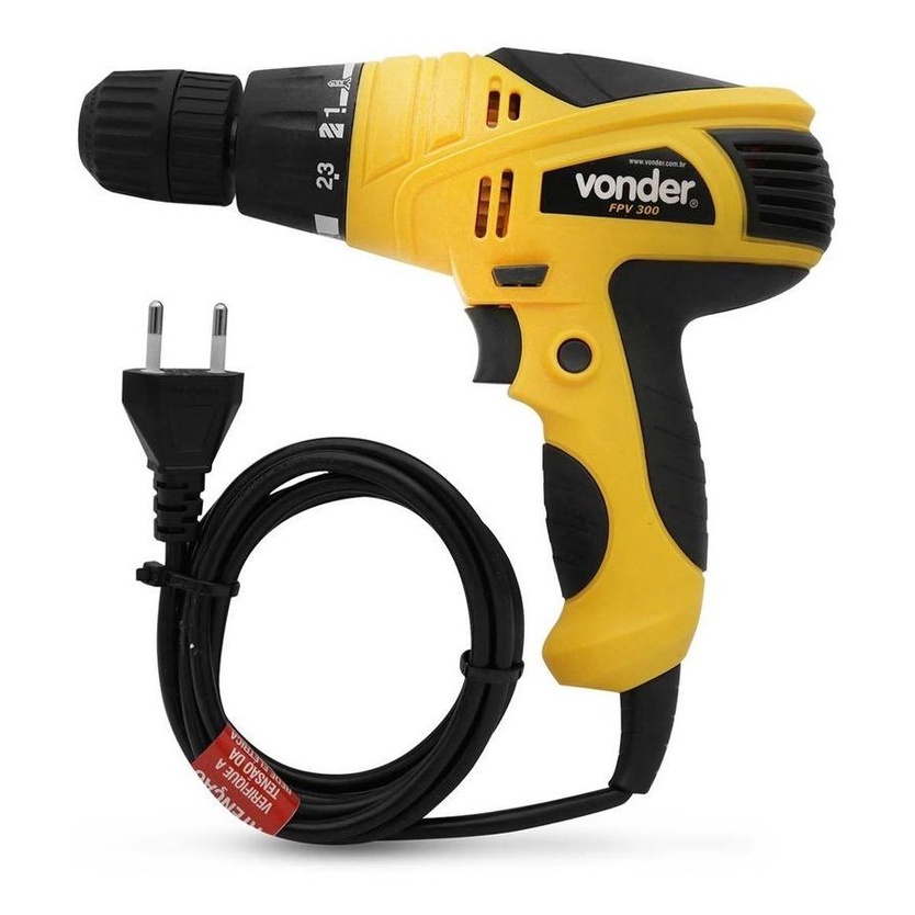 Parafusadeira E Furadeira 3/8 Pol 280w Fpv-300 Vonder em Oferta na Shopee