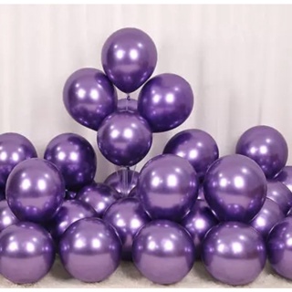 25~125 Unid Balão 5 Pol. VIOLETA Metalizado Bexiga Cromado OFF// em Oferta na Shopee
