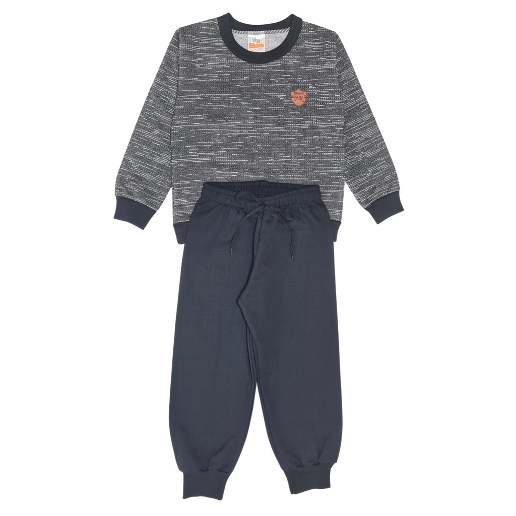 Conjunto Infantil e Juvenil Masculino de Moletom Tam 1 ao 16 anos.